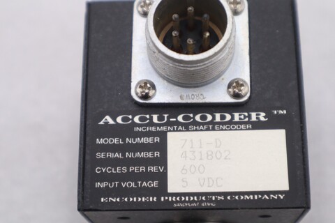 NEW OPEN BOX Accu-Coder 711-0. 5 VDC SHAFT ENCODER STOCK 2167-A
