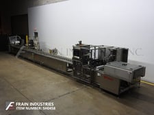 Raque #4500 Series, complete, Stainless Steel, tray denesting, filling, roll stock and heat sealing line
