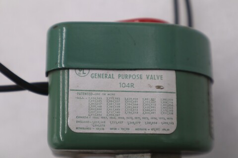 Asco red hat 104r general purpose ss solenoid valve 120vdc stock k-3636