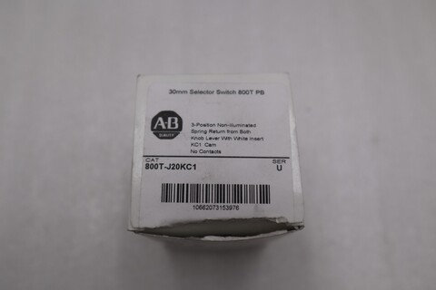 NEW OPEN BOX AB Allen Bradley 800T-J20KC1 Selector Switch 800TJ20KC1 STK H273A