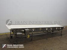 41-3/4" wide x 16.8' long, Food Process Systems Inc Food Process Systems #6000, Stainless Steel table top
