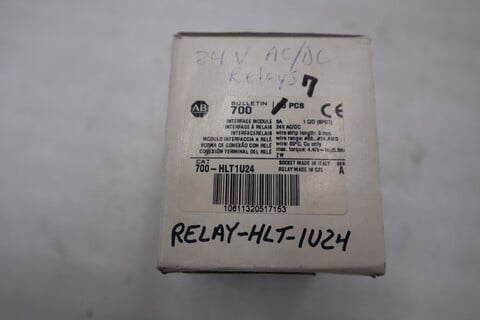 Allen bradley 700-hlt1u24 relay - new - stock gf702a, lot of 7