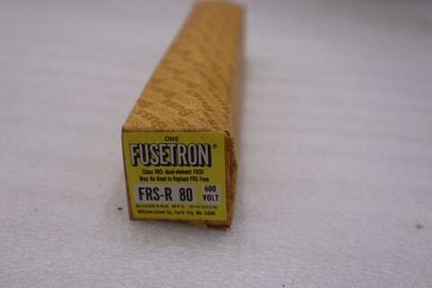 LOT OF 2 - Bussmann FRS-R-80 Fusetron Dual Element - STOCK H-1700A