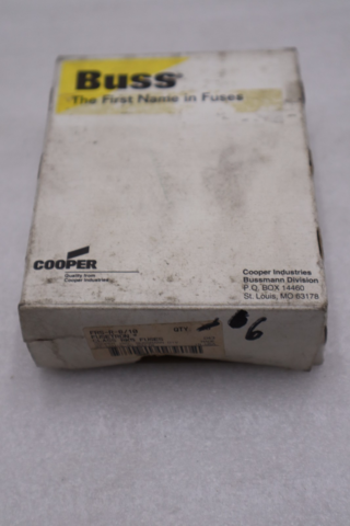 BOX OF 6 - Bussmann Fusetron FRS-R-8/10 Dual Element Time Delay Fuse - #GF576A