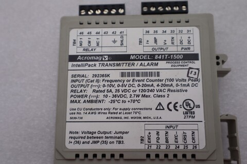 Acromag Transmitter Alarm Model: 841T-1500 s/n 292365K Caterpillar II New Stock #2664
