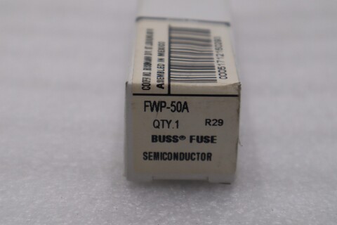 LOT OF 2 - Bussmann FWP-50A 50 Amp Semiconductor Fuse - STOCK 5847A