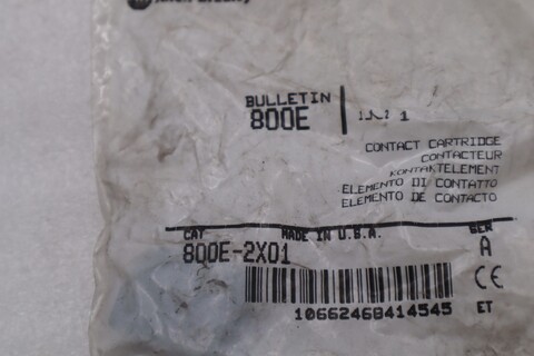New allen bradley 800e-2x01 switch pushbutton contact block stock k-3676