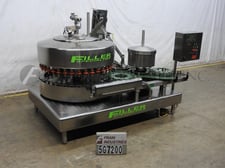 Filler Specialties #AWFS-3612R, automatic, 36 head, Stainless Steel rotary gravity filler and 12 head rotary
