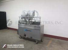 Image for Cozzoli, intermittent motion, 8 head inline piston filler, 24-120 containers per minute