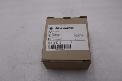 New open box allen bradley ab 100-c09d10 contactor 9 amp coil 120 v stk gf784a