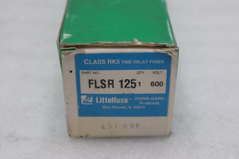 Image for LOT OF 2 - Little Fuse FLSR 125 Class RK5 Fuse 600V - STOCK 5808A