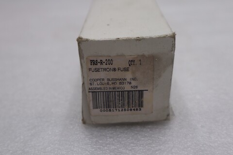Bussmann fusetron frs-r-200 dual element time delay fuse stock #k-2142