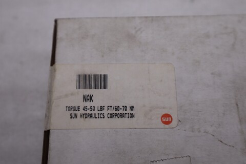 Sundstrand Hydraulics Cartridge Valve Torque 45-50 LBF FT/60-70 NM - STOCK GF317A