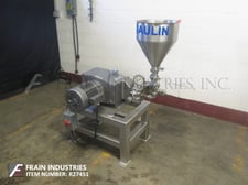 APV Gaulin #15M-8TBA, 2-stage homogenizer, rated output capacity of 15 gallons per hour