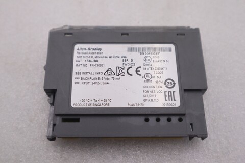 Allen-Bradley Bradley 1734-IB8 Input Module Ser D (8 Available) Stock K-3287