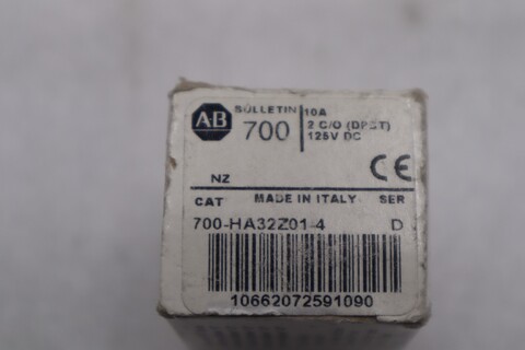 Allen-Bradley BRADLEY 700-HA32Z01-4 Series D 700HA32Z014 125 V DC STOCK K-3411