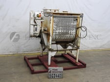 50/45 cu.ft. Scott, dimple jacketed paddle mixer with carbon steel contact parts, 10 HP