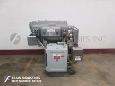 2 cu.ft. Mepaco #170, 304 Stainless Steel dual trough jacketed ribbon blender, lift up top cover & lift up