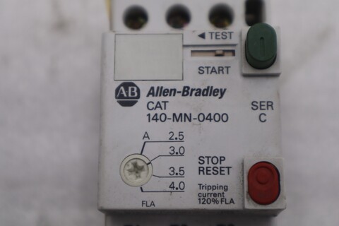 LOT OF 2 AB Allen Bradley 140-MN-0400 Manual Motor Starter STOCK K-3543