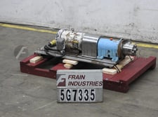 30 GPM @ 150 psi, Waukesha #SP4, Stainless Steel, high shear, positive displacement pump & emulsifier, 2-1/2"