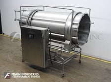 Allen-Bradley, Stainless Steel, continuous motion coating drum, 48" diameter x 120" long