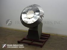 72" Stokes, 304 Stainless Steel, baffled conical shaped coating pan