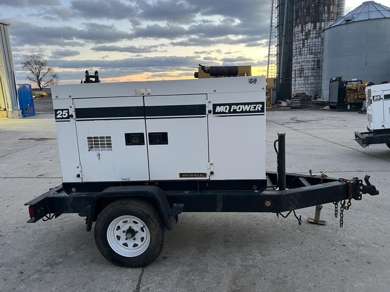 25 KW Multiquip Power #DCA-25SSIU2, diesel generator set, 120-480 Volts, 1/3 phase, Isuzu engine, trailer
