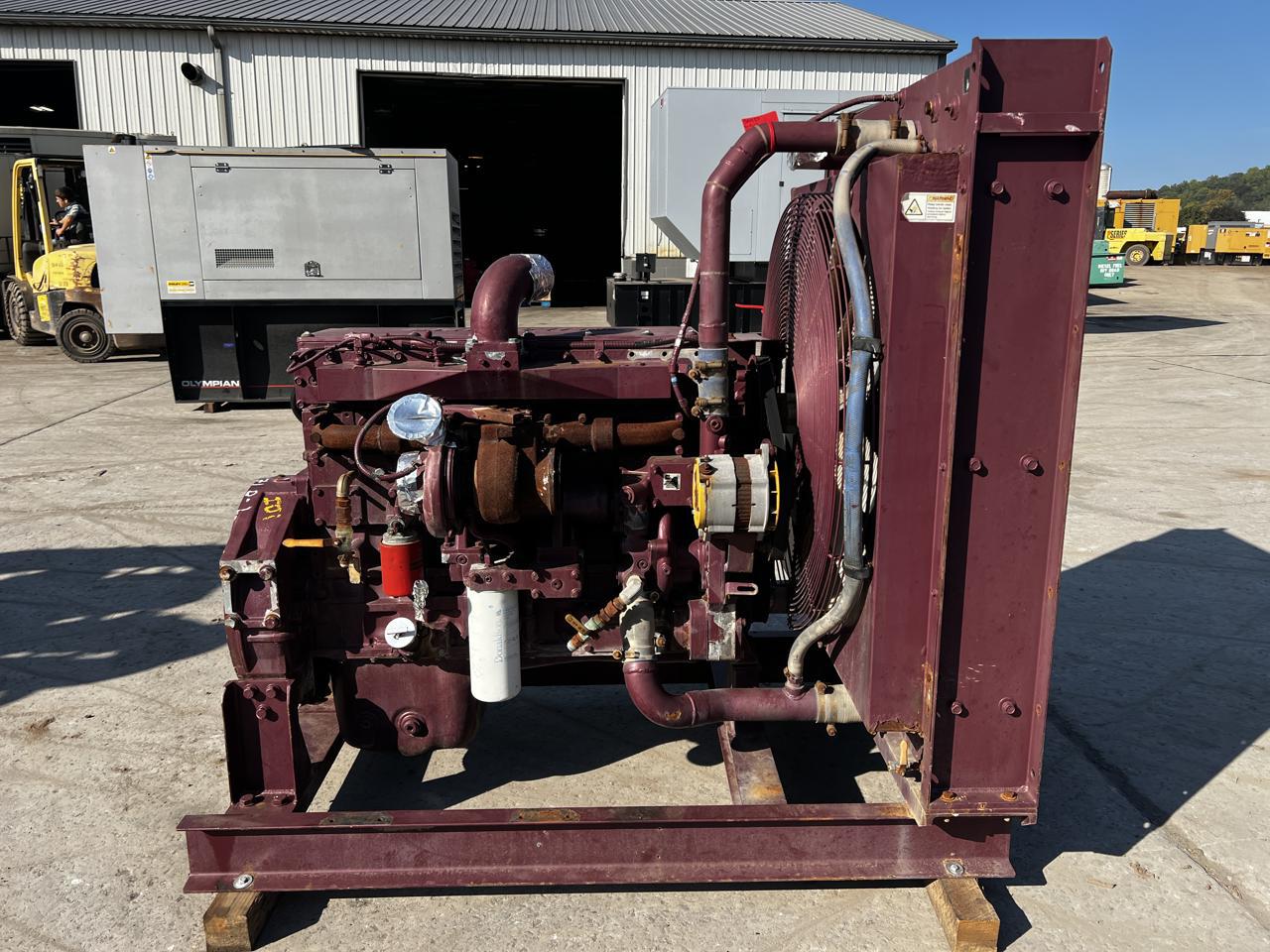 375 HP @ 2100 RPM Cummins #QSM11, industrial power unit w/ radiator, EPA Tier 3, 14" flywheel, 8905 hours