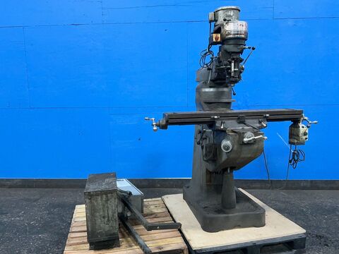 Birmingham #BPS1642, vertical mill, 9" x 48" table, 1.5 HP, 3400 RPM