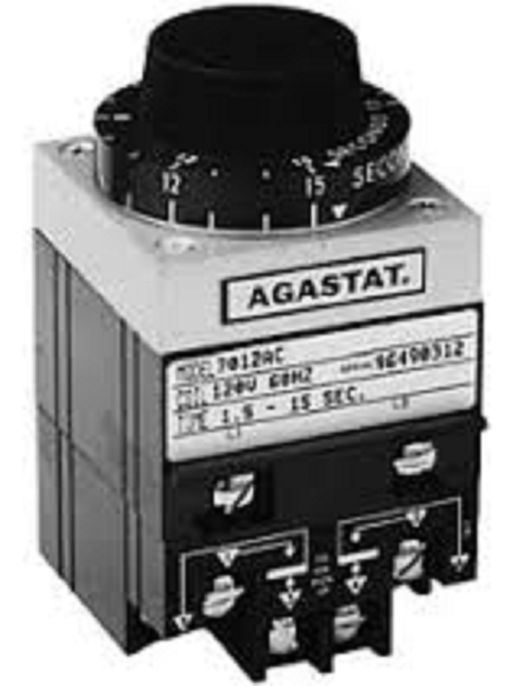 Agastat Tyco TE Connectivity 2412AD Timing Relay, 2.5 - 50 Second Range, 120V 60, NEW