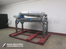 27" x 65" Rotex #201AALSS, Stainless Steel, single deck vibratory sifter, sanitary sifting chamber, 2 HP