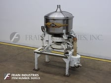36" Pfening #36" Inline, Stainless Steel, 4-deck, 36" diameter pneumatic, inline flow thru pressure sifter