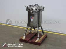 Image for 52.8 gallon Precision Stainless Tank Reactor, 200 liter, 316L Stainless Steel, 40 psi, bolt down dome top, dish bottom (2 available)