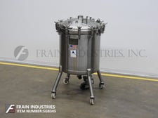 Image for 92.46 gallon Precision Stainless Tank Reactor, 350 liter, 316L Stainless Steel, 40 psi, bolt down dome top, dish bottom (4 available)