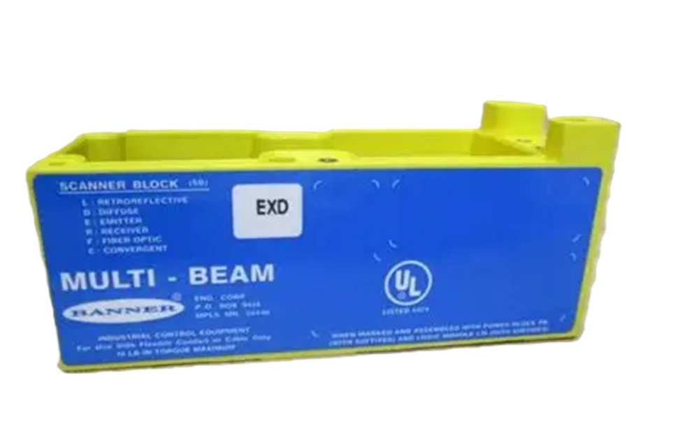Banner SBEXD 19810 MULTI-BEAM 3/4-Wire Scanner Block, Emitter, NEW