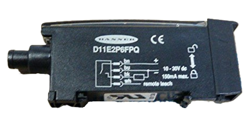 Banner D11E2P6FPQ 50835 Flutter Immune Plastic Fiber Sensor, NEW