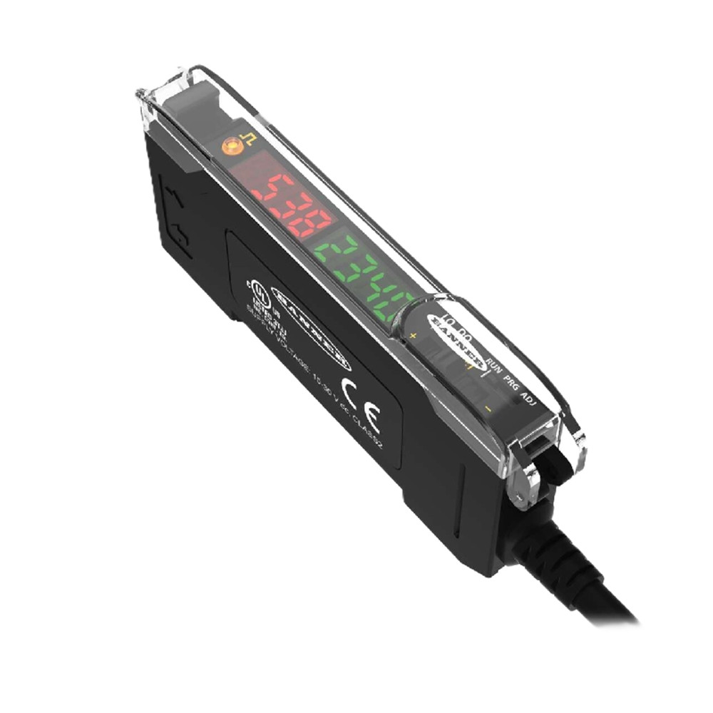 Banner DF-G1-NS-2M 19350 DF-G1 Dual Display Fiber Amplifier, 1 NPN, NEW