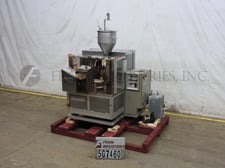 Norden #NM400HA, automatic, hot air, plastic or laminate tube filler & sealer, 10-30 tubes/minute