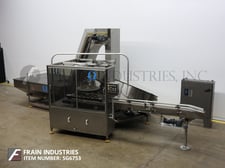 Omega Design #6D-RVP-11, automatic, floor level, rotary, vacuum pocket, bulk bottle unscrambler & orientator