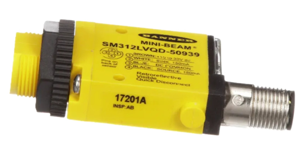 Banner SM312LVQD-50939 Special Short Range Retroreflective Sensor, NEW