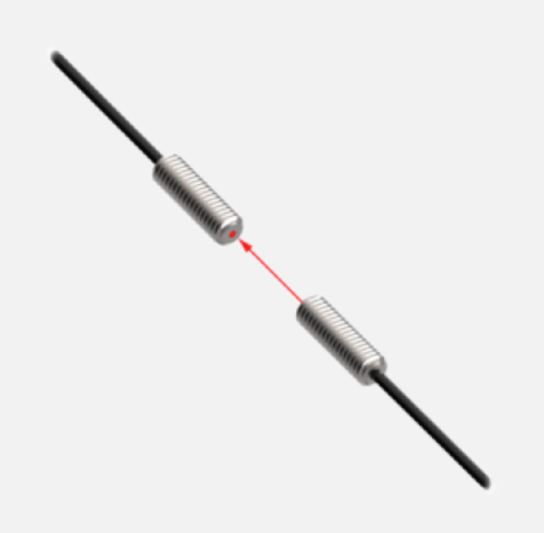 Banner PIT46UHF 51783 Plastic Fiber Sensor, Opposed Mode, Core Dia. 1 mm, NEW