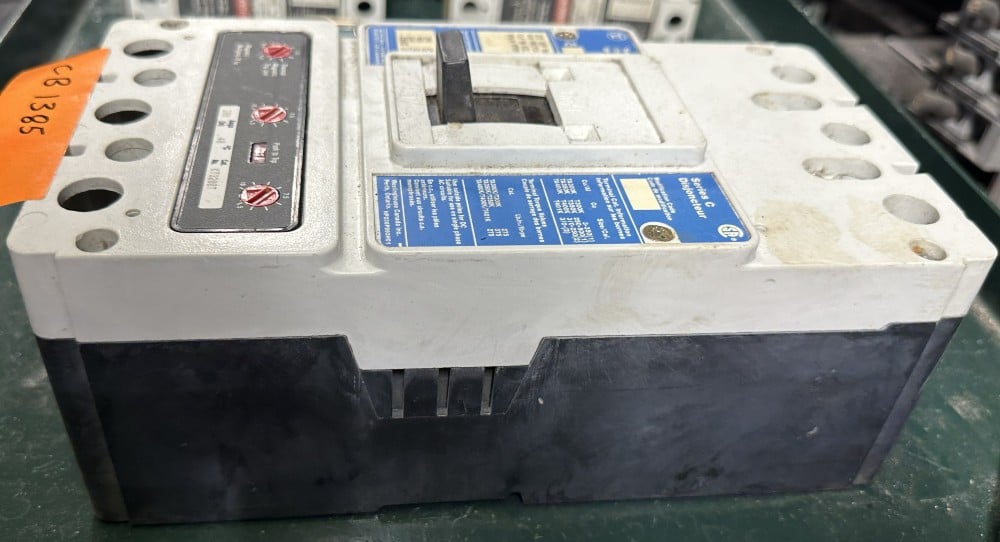 200 Amps, Westinghouse, Series C, Molded Case Circuit Breaker, 3-Pole, 600V Max., Adjustable Thermal Magnetic