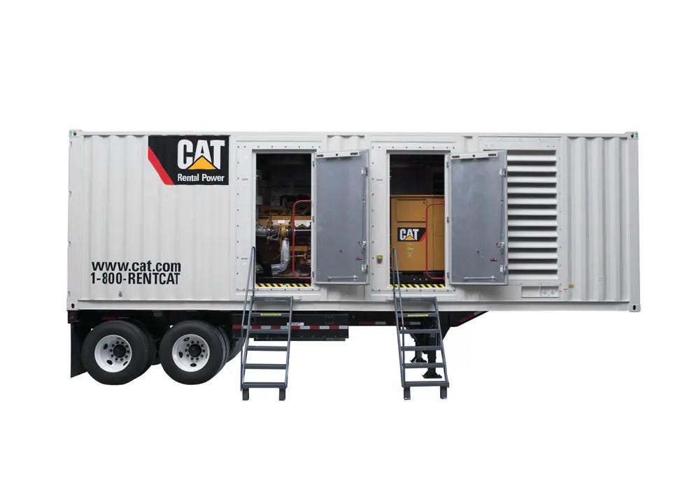 800 KW Caterpillar #C27, Mobile/Containerized Diesel Generator Set, 208/480 Volt, 1800 RPM, 2,776/1600 amps