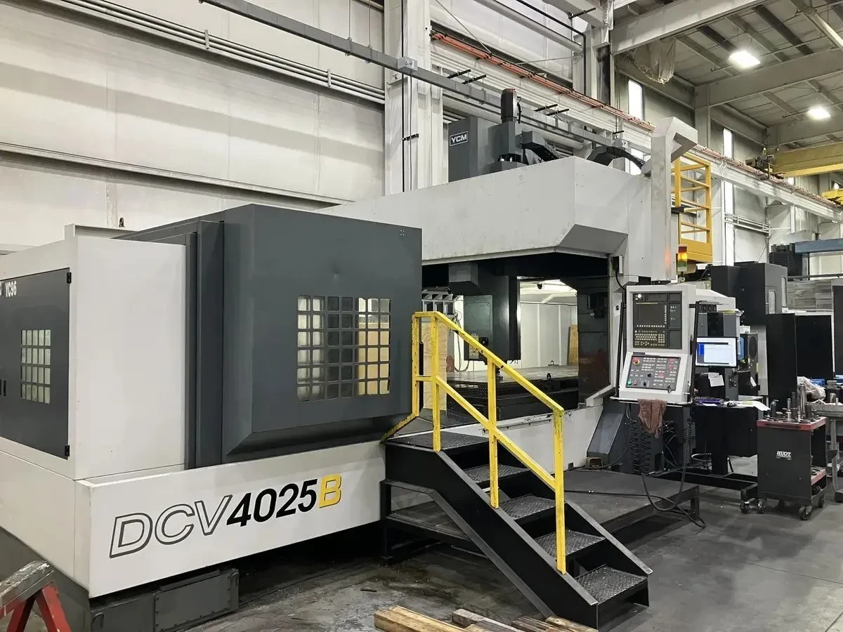 YCM #DCV4025B, Gantry Machining Center, 160" X Travel, 98" Y Travel, 40" Z, 158" x 94.5" table, 30 HP, 4500