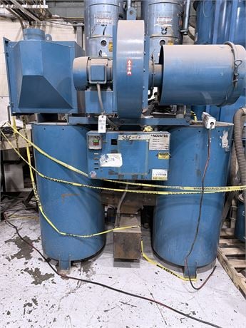 500 lb./hr. Novatec #NDP-500, central dual bed desiccant resin dryer, twin beds, electric regeneration, 460