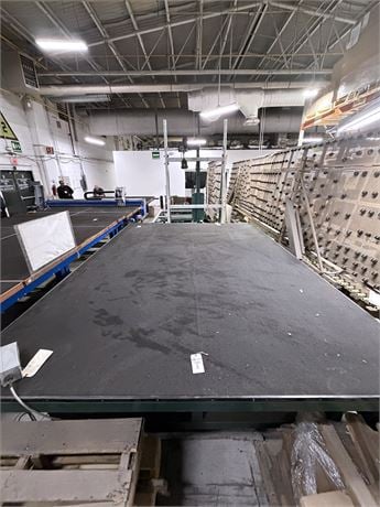 Hilditch Enterprises #FFT-101x144, free fall glass cutting & breakout table, 101" x 144", air float