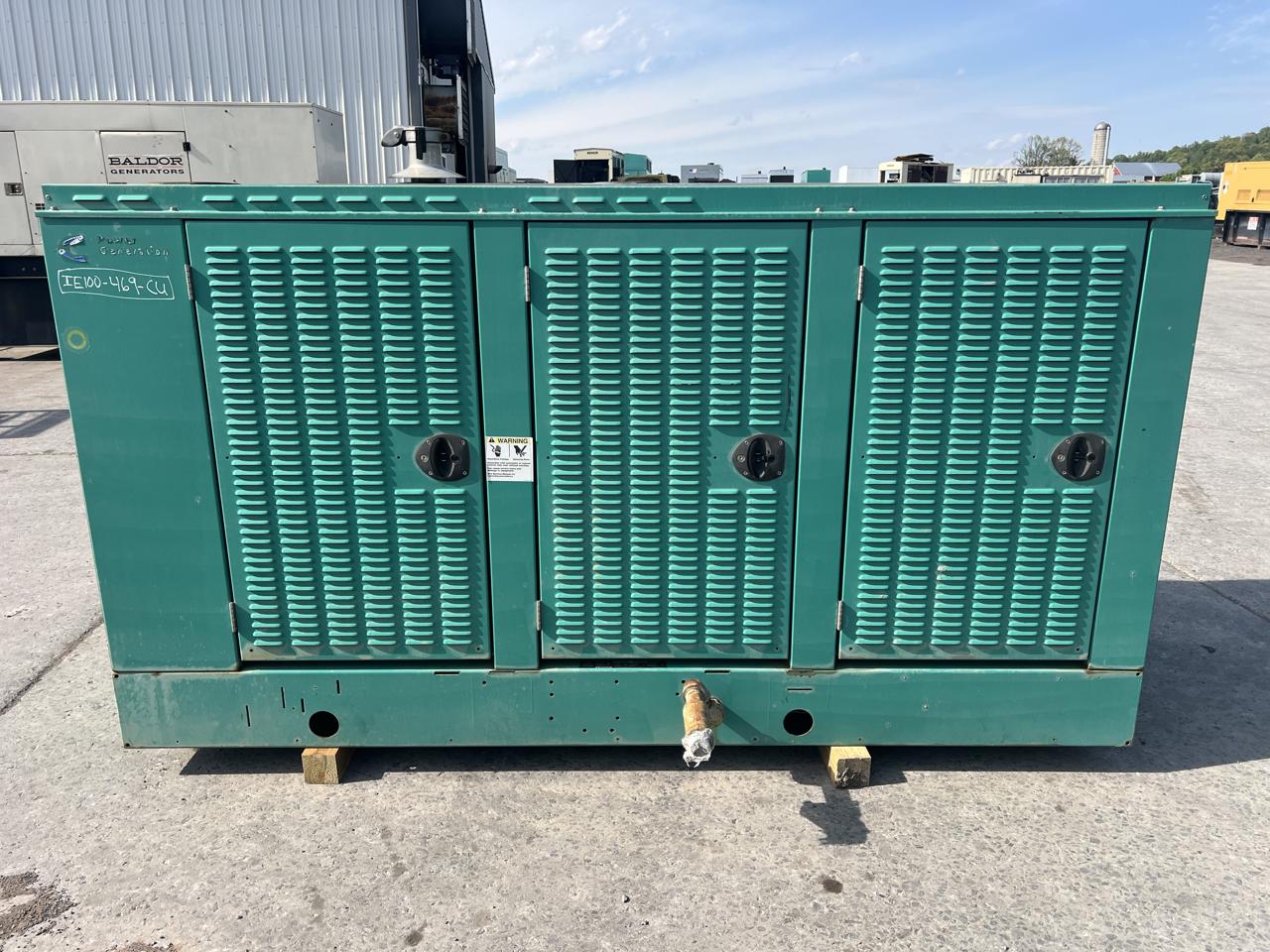 100 KW Cummins Onan #GGHH-5585750, Natural gas generator set, 120/240 Volts, 1/3-phase, Ford engine