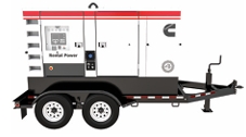 100 KW Cummins #C100D2RE, Diesel Generator Set, 277/480 Volts, QSB5-G11 engine, sound attenuated enclosure