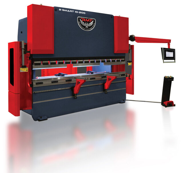 200 Ton, RMT #B-SMART-10-200, CNC press brake, 10' 2" overall, 1032" between housing, 11" stroke, 20.9"