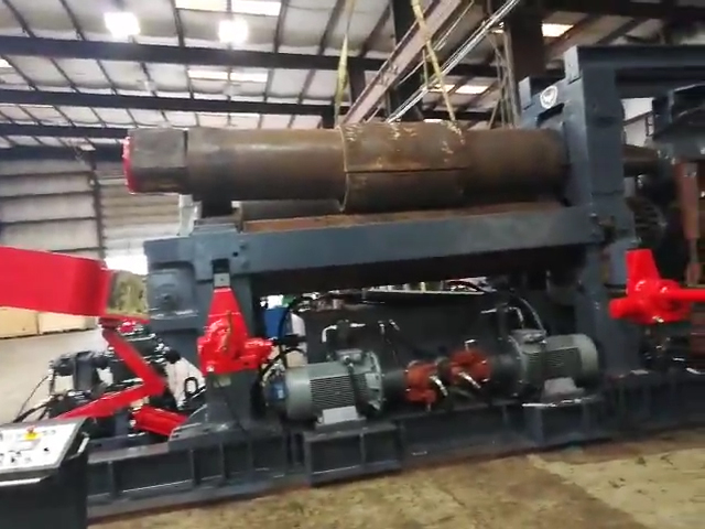 10' x 2.36" Bertsch #30, hydraulic drive plate bending roll